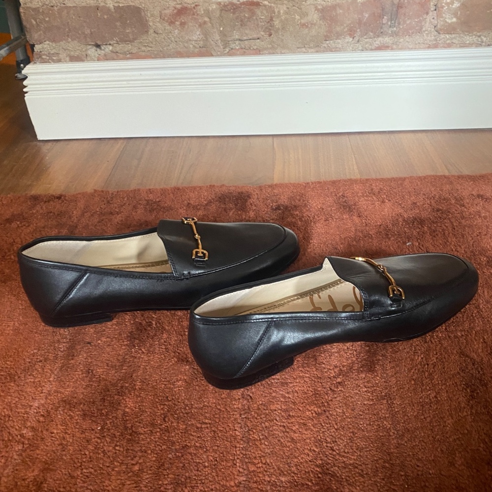 Sam Edelman Black Leather Bit Loafers SZ 9 - Picture 4 of 6